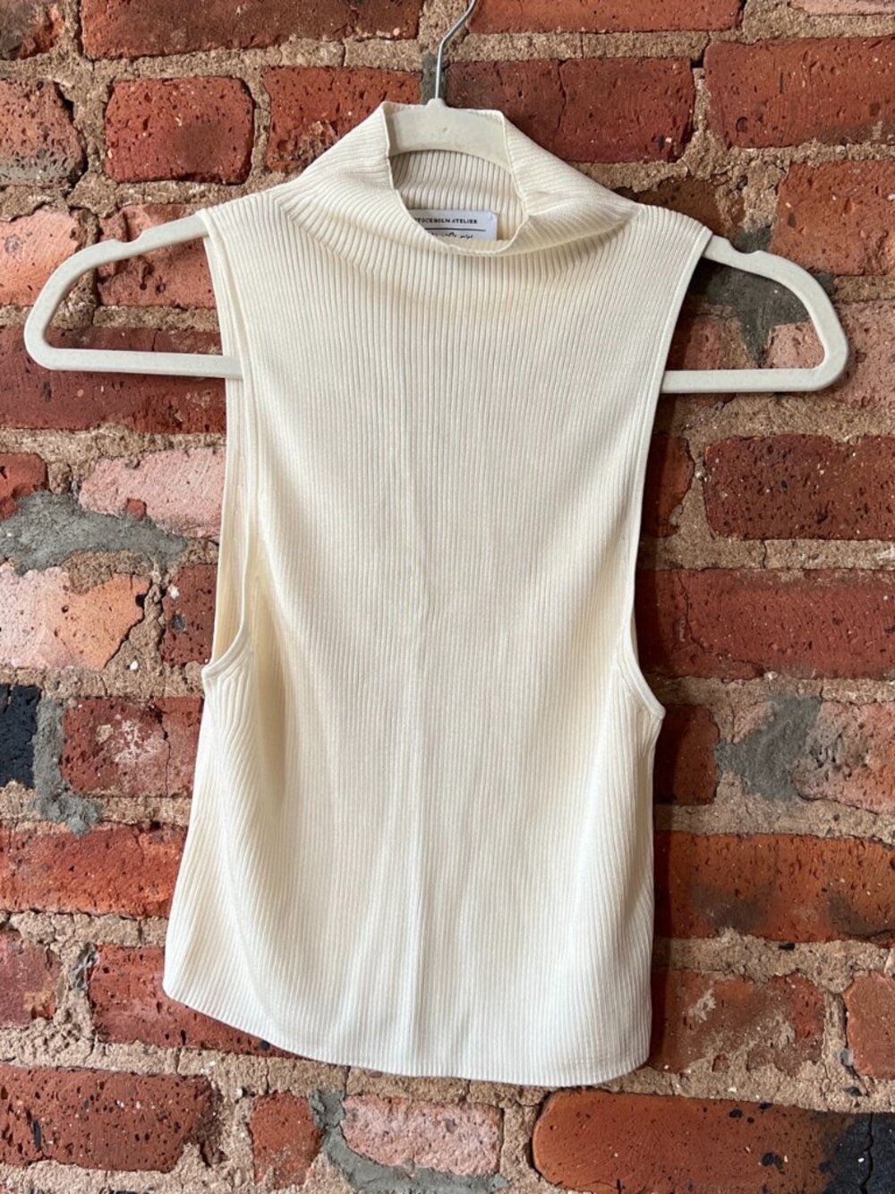 & Other Stories Cream Mock Tank